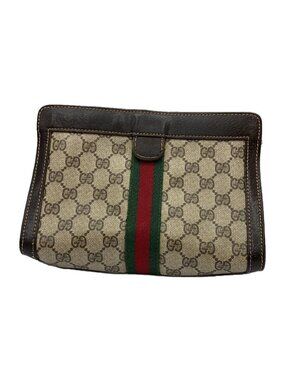 Gucci Shoulder Bag Brown All over Gucci parfums